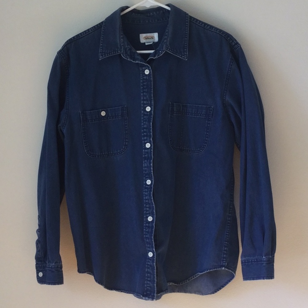 Talbots denim button down vintage womens